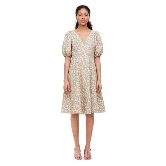 Rebecca Taylor La Vie Size Large Chamomile Margeaux Meadow‎ Poplin Dress - Picture 12 of 12